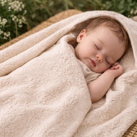 Doğal Bamboo Bebek Battaniyesi