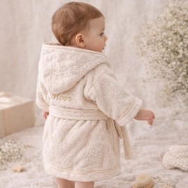 Premium Bamboo Bebek Bornozu