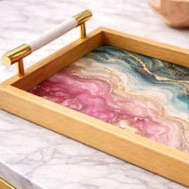 Dekoratif Uzun Tepsi