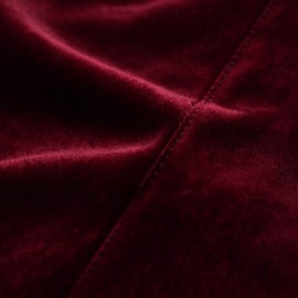 Bordo Kadife Şık Elbise