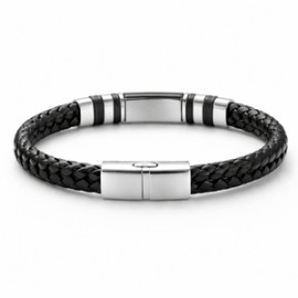 Premium Deri & Çelik Bileklik