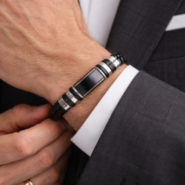 Premium Deri & Çelik Bileklik