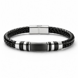 Premium Deri & Çelik Bileklik